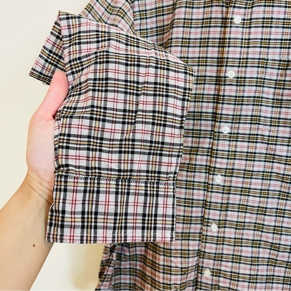 Bonobos Stretch Slim Fit Plaid Button Down Shirt Size Medium Red/Black - Picture 7 of 10